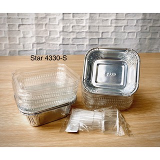 Star 4330-S 10 ใบ/แพ็ค พร้อมฝา+ช้อน ปริมาณ 119 ml