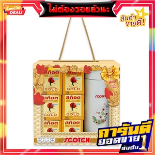 สก๊อต ชุดของขวัญผลิตภัณฑ์รังนกแท้ รอเยล โกลด์ 42 มล. x 6 ขวด Scotch Gift Set Birds Nest Royale Gold 42 ml x 6 pcs