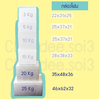 กล่องโฟม ขนาดใหญ่ กล่องโฟมเปล่า ลังโฟม 20 25 กิโลกรัม