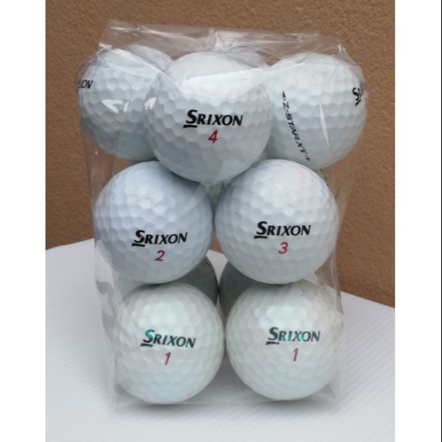 ลูก​กอล์ฟ​ SRIXON [ Z-STAR XV / Z-STAR / Q-STAR ]  มือสอง12ลูก​ 55-60​%⛳️