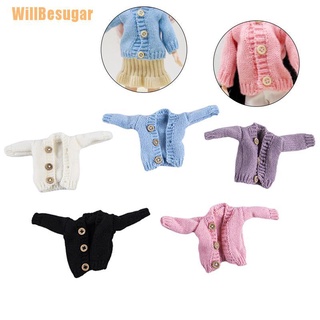 (Willbesugar) เสื้อโค้ท ผ้าถัก ให้ความอบอุ่น 26-30 ซม. สําหรับ 1/6 Bjd