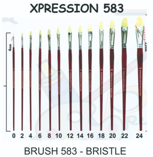 XP 583 OVAL SHAPE PAINTING BRUSH ยี่ห้อ XPRESSION