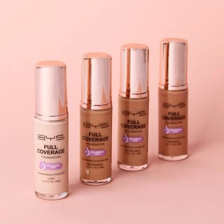 (ส่งฟรี) BYS Cosmetics Full Coverage Foundation 30 ml. (4 โทนสี) รองพื้นปกปิดได้อย่างดีเยี่ยม