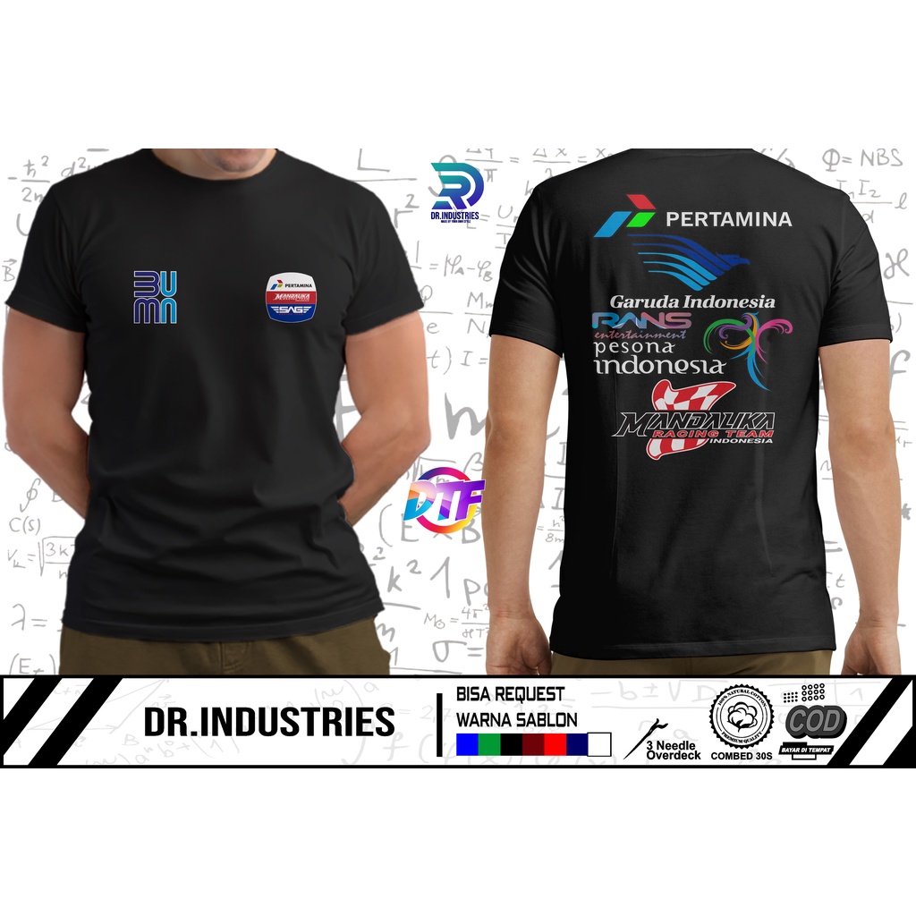 PERTAMINA MANDALIKA SAG RACING TEAM เสื้อยืด - DR INDUSTRAIES