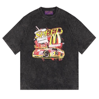 【2022tshirts】เสื้อยืดคอกลมเสื้อยืด Nascar X MCDONALS โอเวอร์ไซซ์ S-5XL