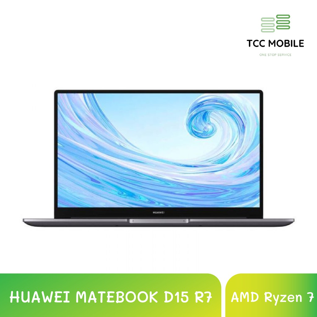 โน๊ตบุ๊ค HUAWEI MATEBOOK D15 R7 โปรเซสเซอร์ AMD Ryzen 7 3700U รับประกัน 2 ปี