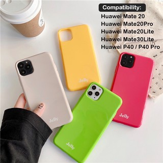 Jelly Case เคสสี TPU หลังเงา เคส Huawei Mate 20/Mate20pro/Mate20lite/Mate30Lite/P30/P40/P40Pro/Nova5i