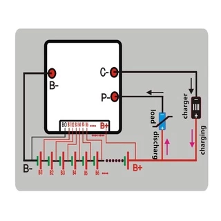 Kook แบตเตอรี่ 13S 48V 60A สําหรับบอร์ดป้องกันแบตเตอรี่ Li-ion BMS PCB