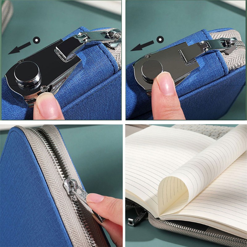 PU Leather Notebook Business Notepad Loose Leaf Binder Spiral Notebook ...