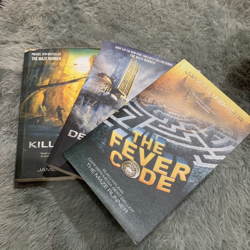 Preloved Novel James Dashner The Maze Runner: Kill Order | Death Cure | Fever Code ของเล่นสําหรับเด็ก/ผู้ใหญ่