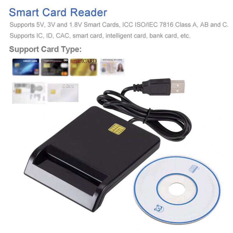 ***พร้อมส่งในไทย*** เครื่องอ่านการ์ด Usb 2 . 0 สําหรับ Windows 7 8 10 Linux Os