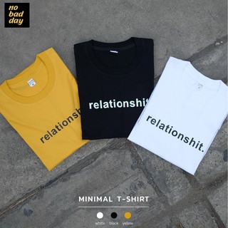 ลด 40% เสื้อยืดสกรีนลาย "relationshit" เพราะรักมันห่วย!!