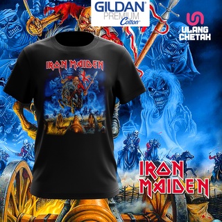 Gildan เสื้อยืดผ้าฝ้าย พรีเมี่ยม พิมพ์ลายวง Iron Maiden D09 สําหรับผู้ชาย และผู้หญิง