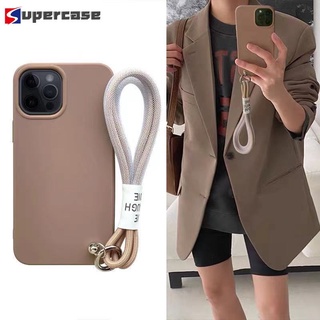 Anti-lost Casing Realme C25 C25s C21Y C21 C20 C17 7i C15 C12 C11 C3 C2 8 7 Pro 5G 4G XT X2 Cover Simple Soft TPU Phone Case With Strap