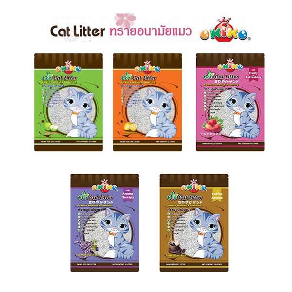 ทรายแมวOkiko 90บาท 5ลิตร