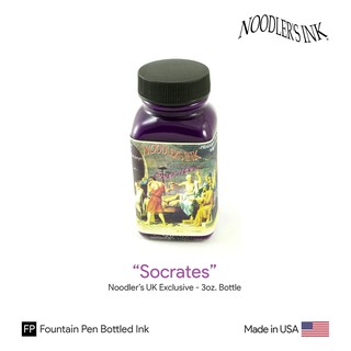 Noodlers "Socrates" Bulletproof Ink 3oz.Bottle - หมึกกันกระสุน โซเครตีส สีม่วงอ่อน ขวดขนาด 3 ออนซ์