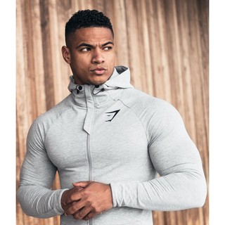 ฮู้ดแขนยาว GYMSHARK #2 / ฮู้ดแขนยาวผ้าคอตตอนผสมโพลิ ใส่อากาศเมืองไทยและตปท.ได้ ผ้านิ่มใส่สบายไม่คันเวลาเหงื่อออก