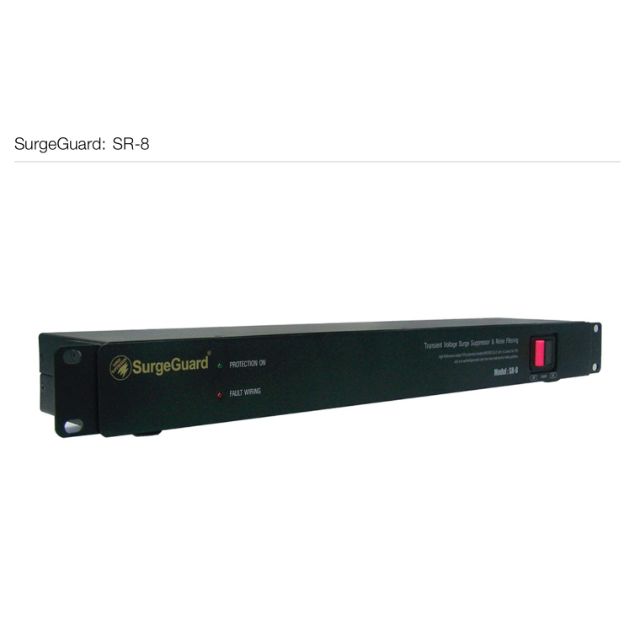 SurgeGuard SR-8 ปลั๊กรางกรองไฟและลดสัญญาณรบกวน 8 ช่อง