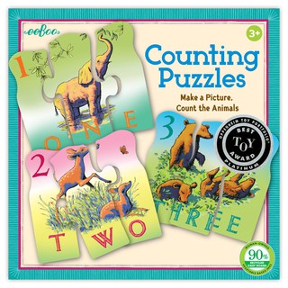 eeBoo  Animal Counting Puzzle_3ED จิ๊กซอว์สอนนับเลขรูปสัตว์