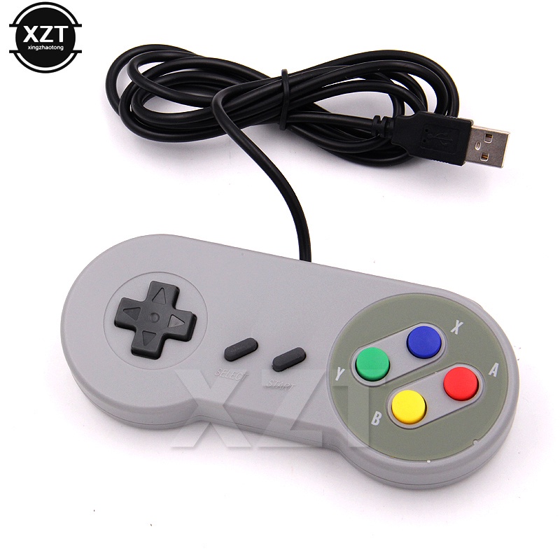 คลาสสิก Retro Super USB Controller Gamepad จอยสติ๊กสําหรับ Nintendo สําหรับ SNES USB Controller สําหรับ Windows PC สําหรับ MAC Controllers
