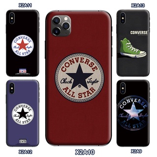 เคสโทรศัพท์มือถือ TPU นิ่ม ขอบตรง ลาย Converse สําหรับ iPhone 6 6s 5 5s 6 6s Plus 7 8 Plus 11 X XS