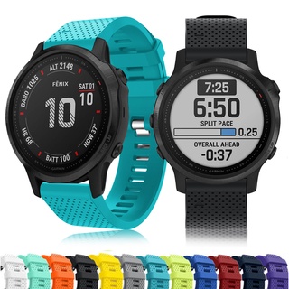 สายนาฬิกาข้อมือซิลิโคนสําหรับ Garmin Fenix 6s Pro / 6s Sapphire / 5s / 5s Plus / Sport 20 มม .