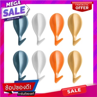 ขอแขวนเทปกาว PLIM RUB102203 8 ชิ้น ขอแขวนผ้า HOOK TAPE RUB102203 MIX COLOR (1x8) PLIM อุปกรณ์จัดเก็บเสื้อผ้า