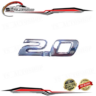 โลโก้ 2.0 logo 2.0 ชุปโครเมี่ยม ใส่ Altis แอลติส toyota 4 door 2008 มีบริการเก็บเงินปลายทาง