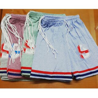 กางเกงขาสั้นผ้าป้ายืด ฟรีไซส์ 4 สี เซต 6 ตัว 200.- / 350.-