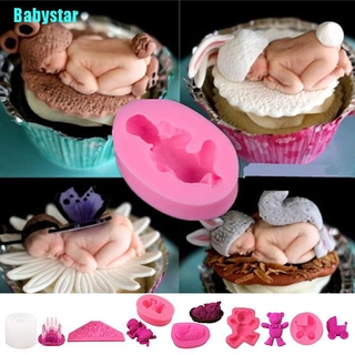 (Babystar) แม่พิมพ์ซิลิโคน 3 D Diy สําหรับทําเค้กช็อคโกแลต