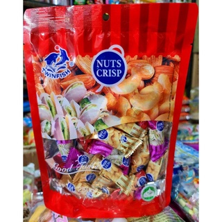 ถ้่วต๊บตั๊ม/ขนมถั่วอัดแท่งรวมรส 250 กรัม,กรอบ,อร่อย