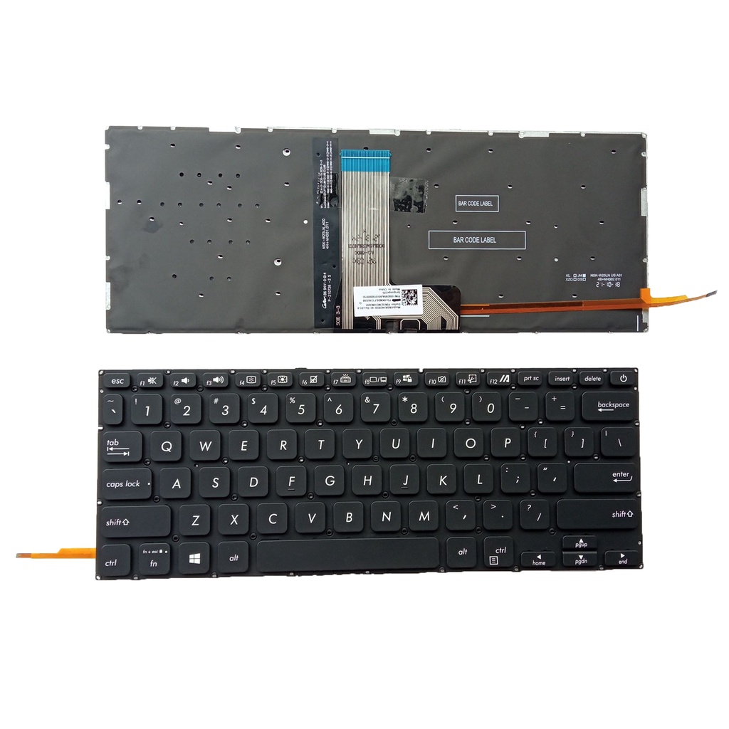 US ภาษาอังกฤษ Backlit แป้นพิมพ์แล็ปท็อปสําหรับ ASUS Vivobook 14 X415 X415J V4200j V4200E M4200U Y420