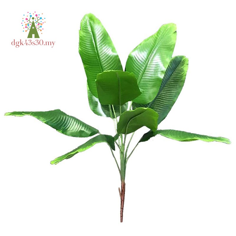 Artificial Plants Tropical Leaves Banana Tree Faux Palm Leaf Of Plant