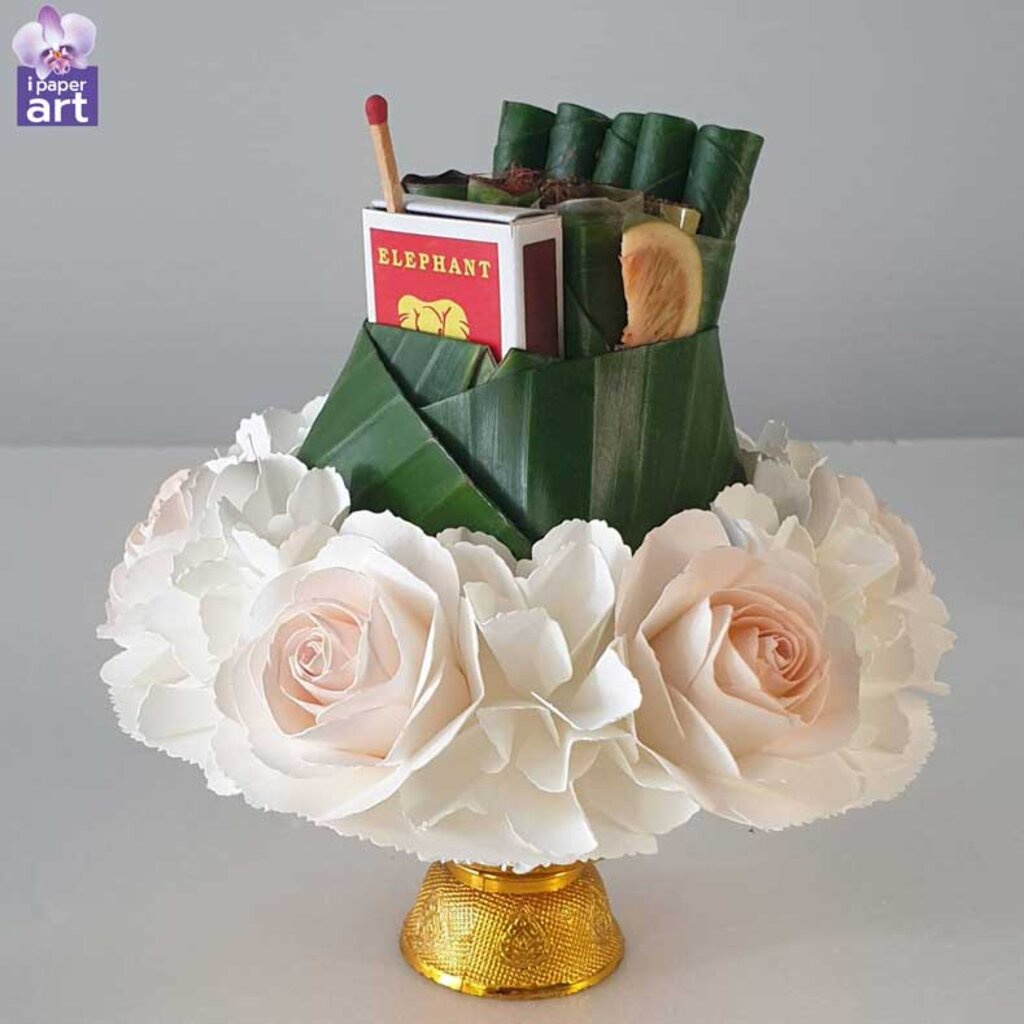 พานเด็ก พานเชิญ สินค้าไทย งานปราณีต | พานวางของบูชา | พานดอกไม้ | พานแหวนหมั้น ขนาด 15 เซนติเมตร