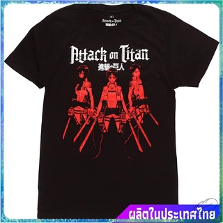 สินค้าขายดีรุ่นใหม่ Attack on Titanเสื้อยืดยอดนิยม Attack On Titan Shirt Eren, Mikasa, And Armin Survey Members Graphic