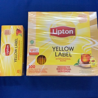 Lipton ชาลิปตัน(ซอง) รุ่น 25 ซอง/100 ซอง เป็นซองแยก ไม่เลอะ มีซองให้เรียบร้อย (ราคาพิเศษสุดคุ้ม) Designed for individual