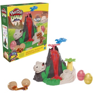 Play-Doh Slime Dino Crew Lava Bones Island Volcano Playset with HydroGlitz Eggs and Mix-ins, Dinosaur Toy by Hasbro