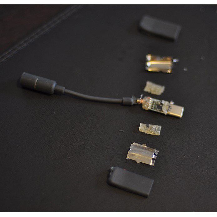 HTC อแดปเตอร์ type c to 3.5mm ตัวแปลง Hi-Res DAC ในตัว ระดับ Hi-Res สายแปลงพระกาฬ อะแดปเตอร์ type c