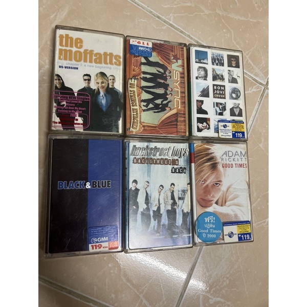 cassette tape คาสเซ็ตต์ เทป เพลงของแท้ backstreet boys bon jovi nsync the moffatts Adam rickitt สะสม