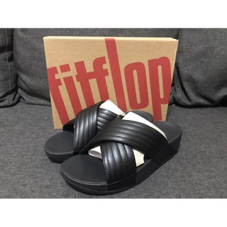 รองเท้า ของแท้ชอปห้าง Fitflop Lulu Padded Black Size37 US6