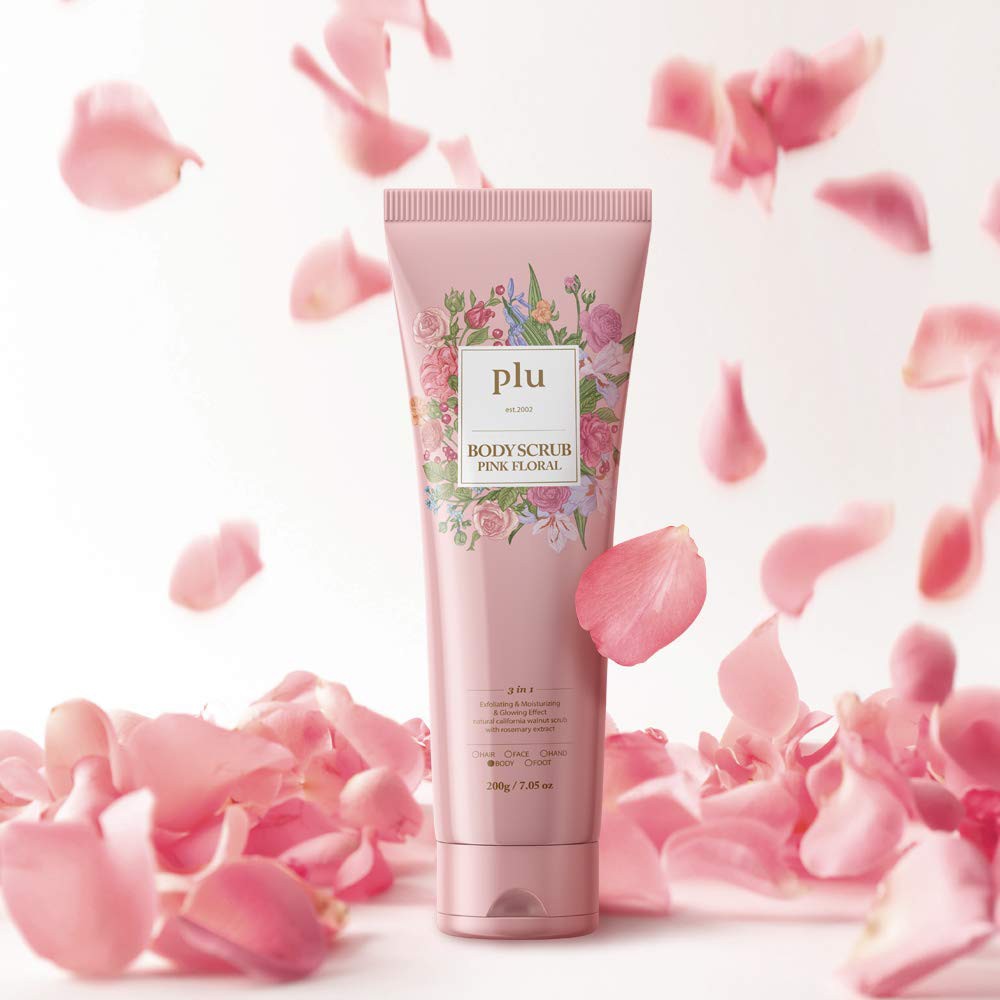 🌈() Plu Body Scrub Pink Floral 200g. 蹡Һҡ | Shopee  Thailand