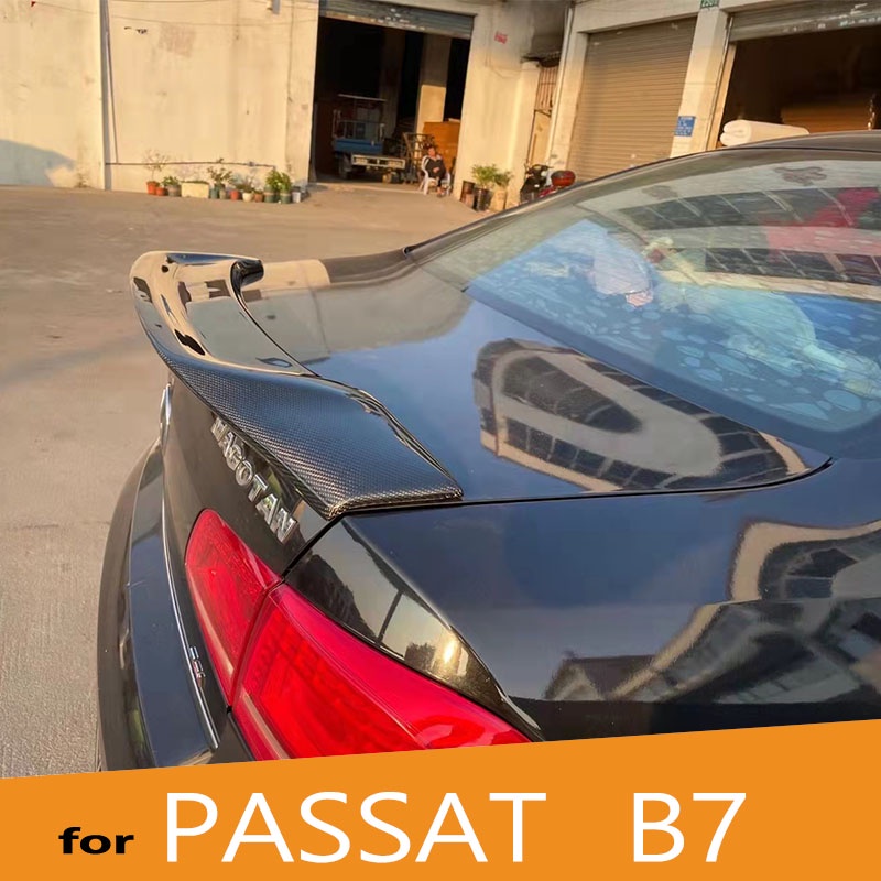 Passat B6 B7 FRP / คาร์บอนไฟเบอร์ R-สไตล์รถสปอยเลอร์ปีกด้านหลังสําหรับ Volkswagen Passat B6 B7