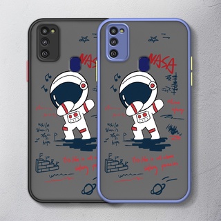 เคสโทรศัพท์มือถือ กันกระแทก ลายนักบินอวกาศ NASA สําหรับ Samsung Galaxy M51 M31 M21 M20 M10 M30S M62 F62 M32 M52 M23 M33 5G For Soft Case Phone Casing Camera Lens Protector Full Cover simple Silicone Cases mobile covers