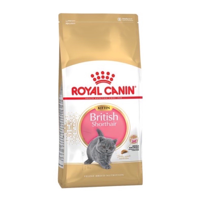 Royal canin BRITISH SHORTHAIR KITTEN 400 gอาหารเม็ด แมวเด็ก พันธุ์บริติช ชอร์ตแฮร์ Exp 01/2026