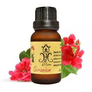 Essential Oil  น้ำมันหอมระเหยกลิ่นเจอร์เรเนียม Geranium 15ml.