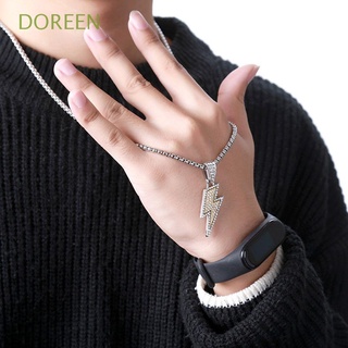 DOREEN Punk Korean Style Bracelet Trendy Clavicle Chain Men Pendant Necklace Party Female Personality Choker Simple Hip Hop Fashion Jewelry