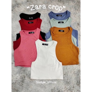 🍟ZARA CROP🍟 เสื้อกล้ามครอปงานชนชอป zara