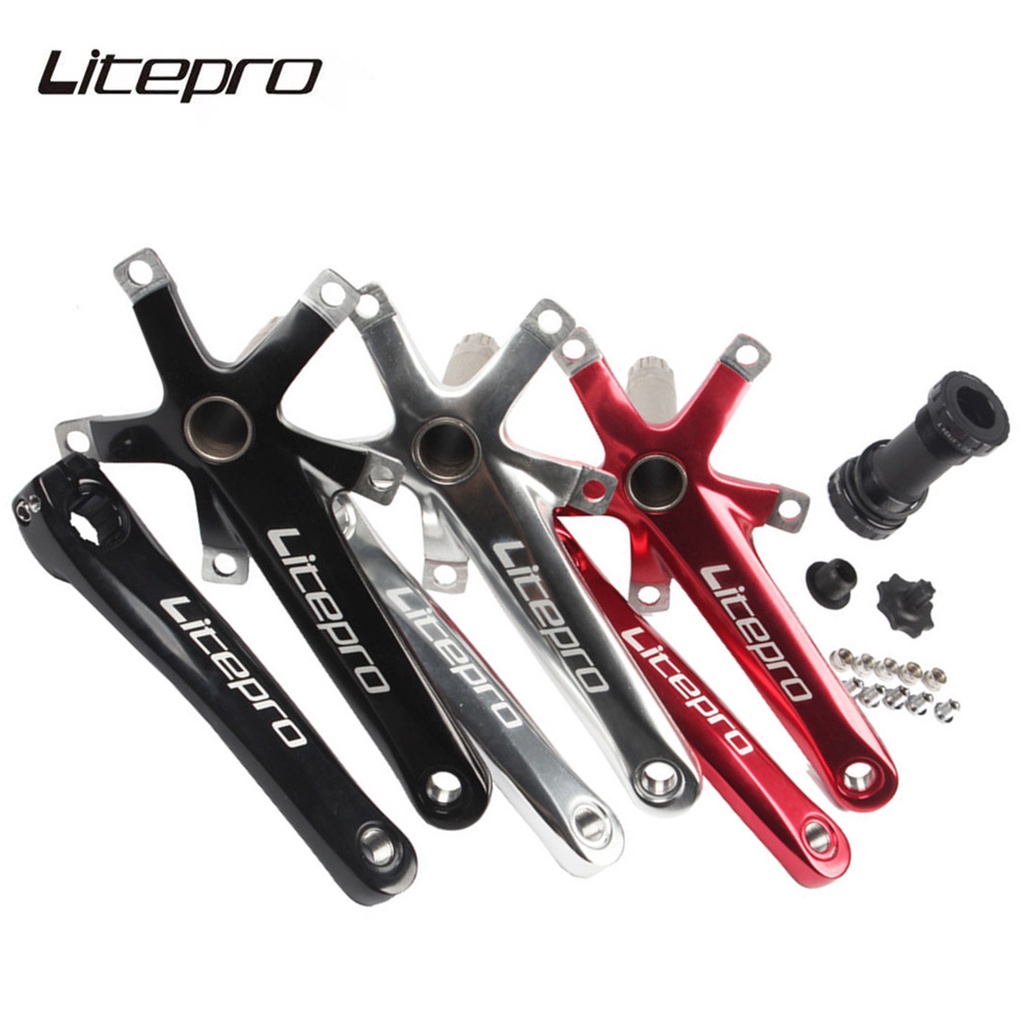 Litepro ชุดอะไหล่เพลาข้อเหวี่ยง อะลูมิเนียมอัลลอย 170 มม. 117 มม. สําหรับจักรยานพับได้ ราคา ถูกที่สุด ดีลบีเคเค แกลเลอรีภาพที่ 2