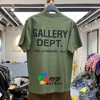 Gallery DEPT.GD เสื้อยืดลําลอง แขนสั้น คอกลม พิมพ์ลายตัวอักษร สําหรับผู้ชาย และผู้หญิง