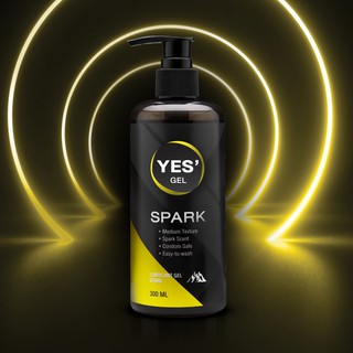 [ลดกระหน่ำเปิดร้านใหม่!] YES' Spark Gel เจลหล่อลื่น Water-based สูตรแห้งช้า กลิ่น Spark Scent ปริมาณ 300ml